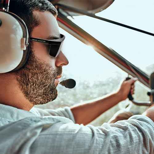 FOGGLES IFR Flight Training Glasses - Pilot Training & Simulating IMC, Sun Glare Protection, Adjustable Temples for Comfort, Blockalls, Hard Case