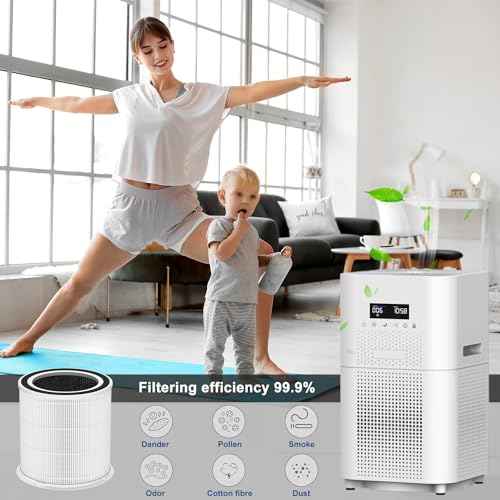 AP401 AP402 Replacement Filter,Compatible with Dr.J AP401&Dayette AP401 AP402&GCZ AP402&JOWSET AP402 AP403&FRESHDEW AP402 AP403 Air Purifier,H13 Filter,2 Pack