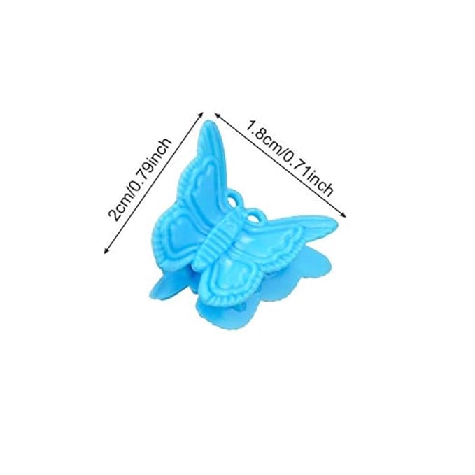 100 Packs Assorted Color Butterfly Hair Clips, Beautiful Mini Clips Accessories for Women and Girls, Random
