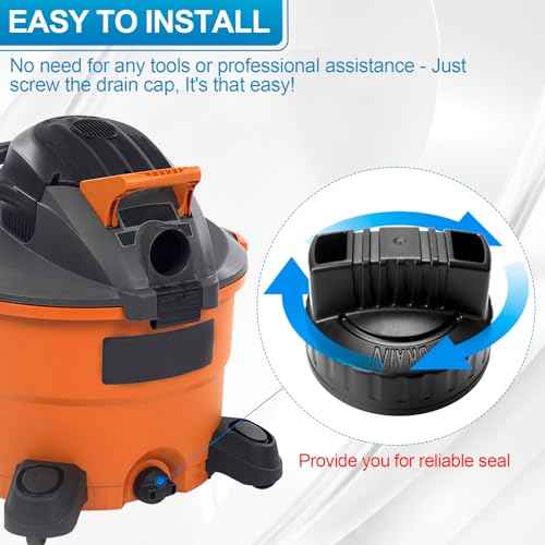 47922 Vac Drain Cap Compatible with Ridgid Shop Vacuum Cleaner and Craftsman Shop Vacuum, 1.97'' ID Wet/Dry Vacuum Replacement Drain Cap£¨1pack£©