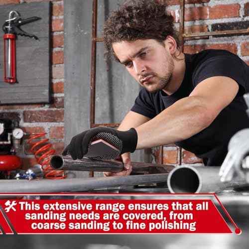 18 Pcs 180-2000 Grit Sanding Sponge Set with Gloves, COITEK 3 x 4 Inch Soft Foam Hand Sander Block Wet Dry Sandpaper, Sanding Sponges Assortment Pads for Polishing Model Drywall Metal Wood Furniture