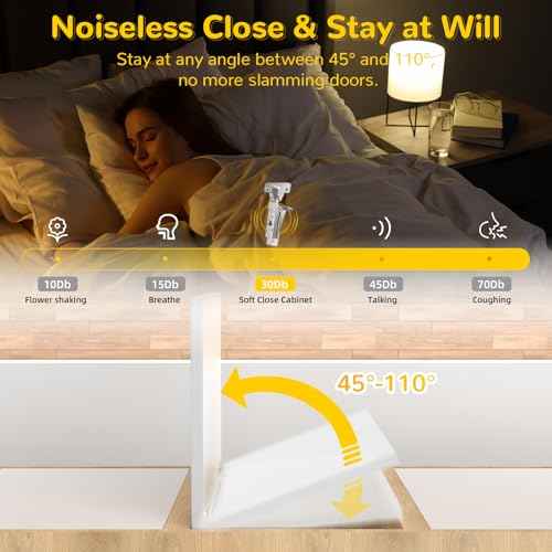 Onemake 8 Pack 110¡Æ Face Frame Inset Cabinet Hinges, Soft Closing 3D Adjustment, Clip On Plate, Smooth Slow Close Concealed Hidden Replacement, Easy Installation, Insert Hardware for Kitchen Cupborad