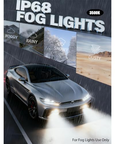 Termitor Latest H7/H7LL Bulbs, 50,000LM 900% Brightness, 6500K White Super Bright, 1:1 Halogen Size, 6500 Cool White H7 Fog Lights, No Adapter Required, Easy Install, Non-Polarity, Pack of 2