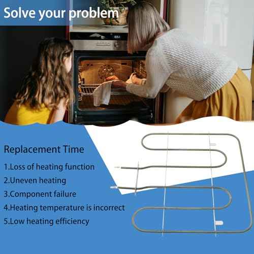 W10207398 Element-Bake Oven Heating Element Replacement Oven Bake Element Compatible for WPW10207398 W10207398 9760768 PS11750370