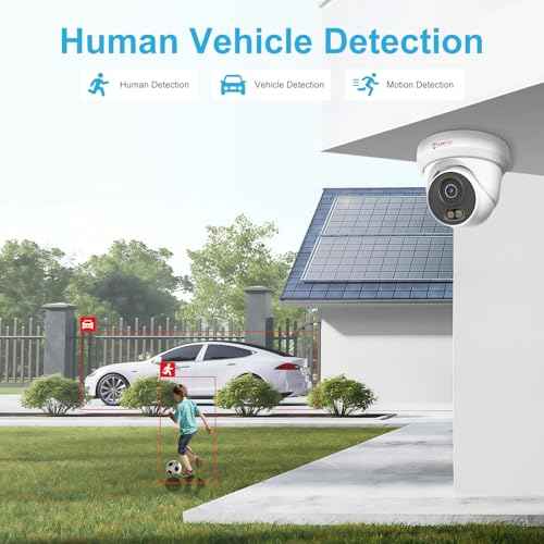 Anpviz 6MP PoE IP Camera, 3K Full Metal Turret Security IP Camera Outdoor Indoor, Smart Dual Light Color Night Vision, AI Human Vehicle Detection, Built-in Mic, 2.8mm Lens, IP66 Waterproof, NDAA