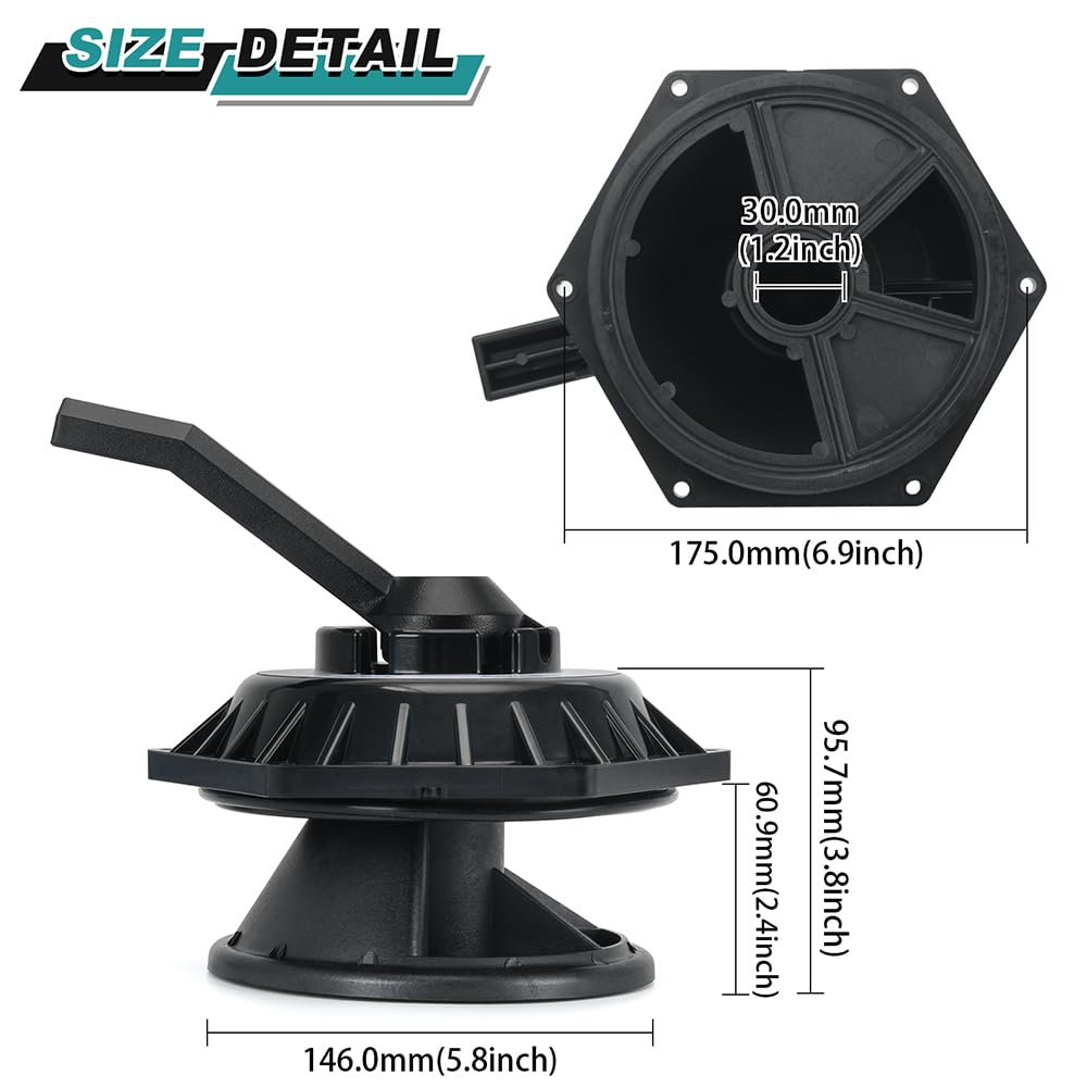 272531 Top Valve Assembly Replacement Kit Compatible with 6-Way 1-1/2 inch Hi-Flow Pool and Spa Multiport Valve, Replace 262504 262505 262506 (272531)