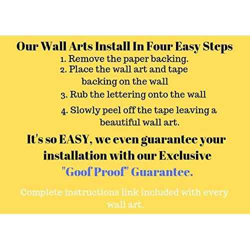 Faith Family Friends, Bible Verse Wall Decal, Our Inspirational Christian Scripture Wall Arts Are Made in the Usa.