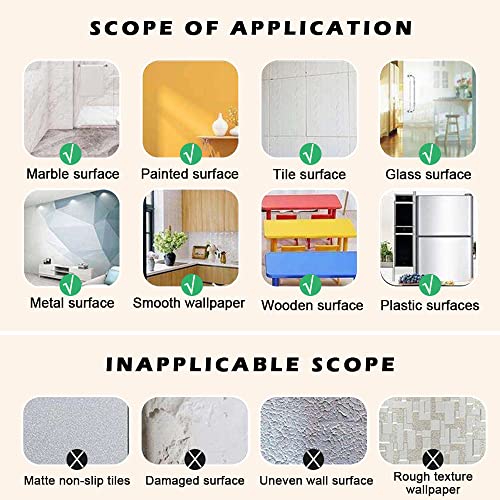 Floor Tiles Gold Foil Lines Metalized Mirror Tape, Self-Adhesive Tile Seam Sticker, Waterproof Gap Sealing Foil Decor Tape for Wall, Cabinet, Kitchen (0.39in x 164 Ft) (Silver)