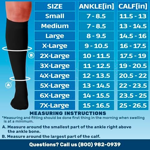 Made in USA - Compression Socks for Women and Men Circulation 30-40mmHg - A301
