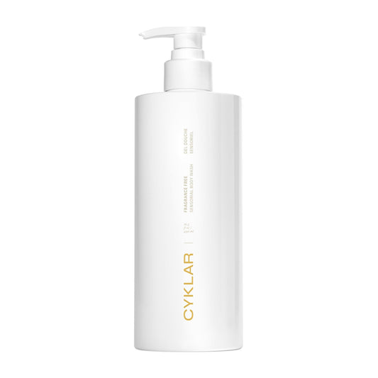 CYKLAR Sensorial Body Wash. Fragrance-Free Hydrating Cleanser with Moisture Locking Multi-Oil Complex, Sodium PCA, and Glycerin. Nourishing Shower Gel for Women and Men, 16.5 Fl Oz Luxury Bodywash