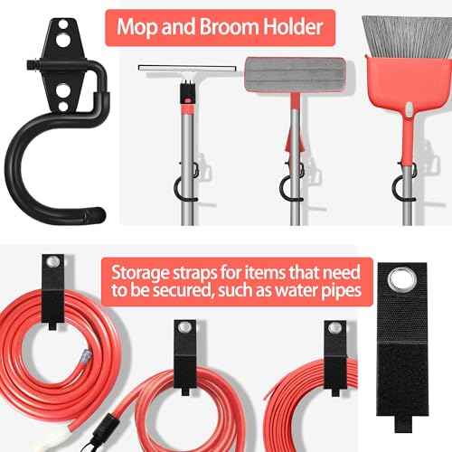 28 Pack Garage Hooks Heavy Duty - Garage Storage and Organization Ladder Hooks with Non Slip PVC Coating for Hanging Bike£¬Ladder£¬Garden Tools£¬Hose