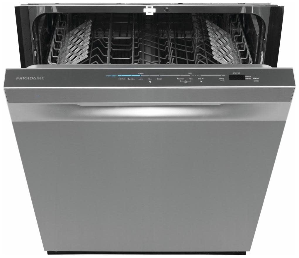 Frigidaire 24 in. Top Control Built-in Tall Tub Dishwasher in Stainless Steel with 5-Cycles 49dBA and Hybrid Tub FDHP4336AS