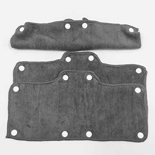 Dark Gray Sweatband for Hardhat Washable Velvet Terry Cotton Hard Hat Liner NAEE snap on (9pcs)