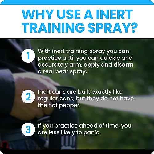 UDAP/Griz Guard Inert Training Unit - Practice Bear Spray Canister, No Active Pepper Ingredient, 12I, 7.9 oz