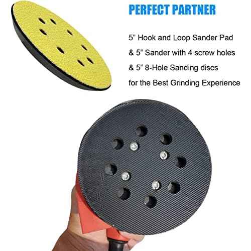 2 Pack 5" Universal Hook and Loop Orbital Sander Pad for Ryobi RS290, RS240, RS280, Ridgid R2600, R2601, Craftsman 315112170, 315116940 ROS Orbital Sander