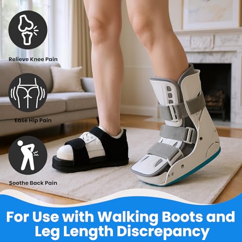 Shoe Balancer Shoe Leveler for Use with Walking Boots or Leg Lenght Adjustments, Shoes Lift for Men and Women (Large)