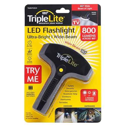 TripleLite TL800 Triple Light, LED Flashlight, Wide Angle Irradiation Light, 800 Lumens