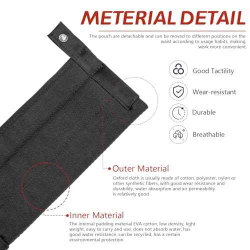Flat Bar Holster, Multi Tool Holsters Replacement for Diamond Back Utility Multitool Pouches Sleeve, Flat Bar Holster Compatible with Diamondbacks Tool Belt for Carpenters, Roofers, Framers, 1 Pcs