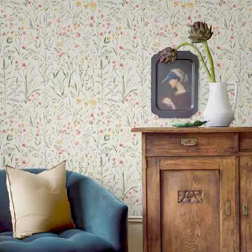 Peel and Stick Wallpaper for Home Decoration Kitchen Field of Dreams Wallpaper Removable Vinyl Self Adhesive Shelf Paper & Drawer Liner Roll House, Workshop & Office 17.3" x 118" SM-579-3
