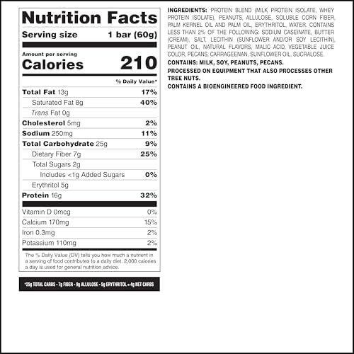 Quest Nutrition Crispy Peanut Butter & Jelly 16g Protein Bar, 2g Sugar, 4g Net Carbs, Gluten Free Snack, Keto Friendly, 12 Count