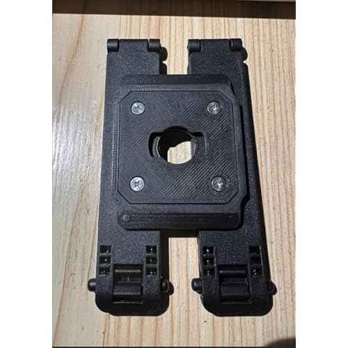 AXON Recorder MOLLE Attachment Holder, Black, Tactical Gear Mount Systemc Carbon Fibre Style (Double MOLLE Clip Style)