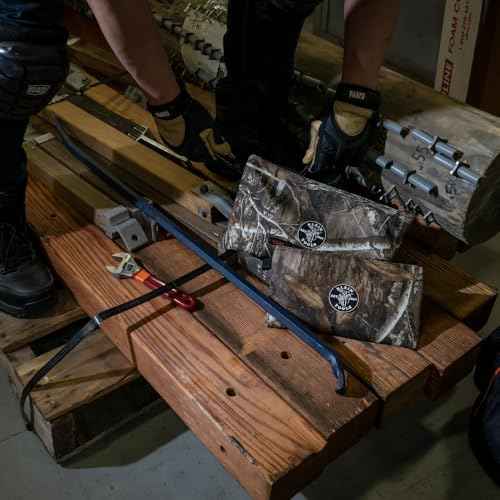 Klein Tools 55560 Zipper Bags, Camo Bags are 12.5 and 10-Inch, 1680d Ballistic Weave Camouflage 2-Piece