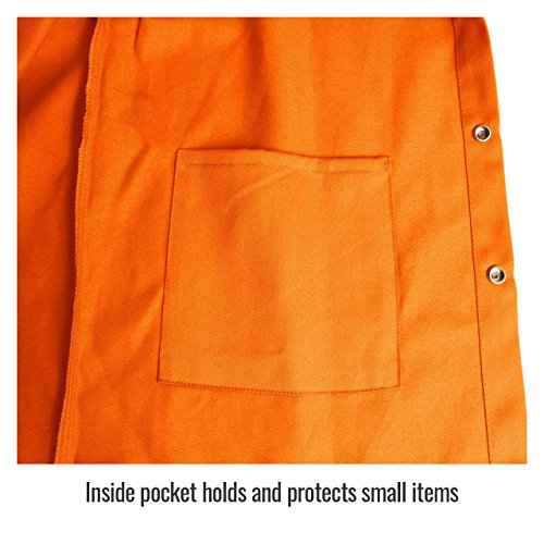 Revco FO9-30C-XL Flame Resistant Cotton Welding Jacket, X-Large, Orange