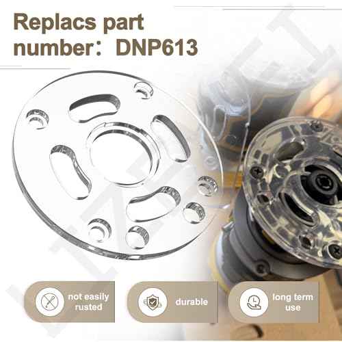 DNP613 Router Sub Base for DE-WALT 20V Compact Routers, Replace DNP613, Fits Model DCW600B, DWP611, DWP611PK More, Round
