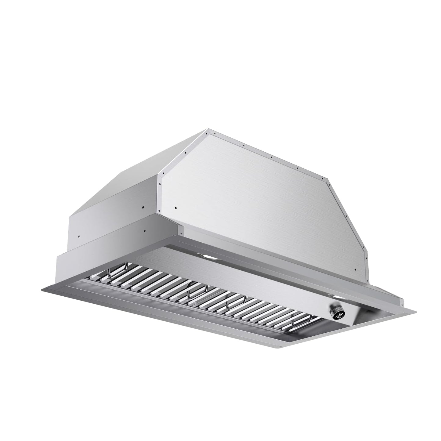JOCO 30 Inch Range Hood Insert, 900 CFM Stainless Steel Built-In Kitchen Vent Hood, Convertible for Ducted or Ductless Installation, 4-Speed Knob Control, Model B02-30K