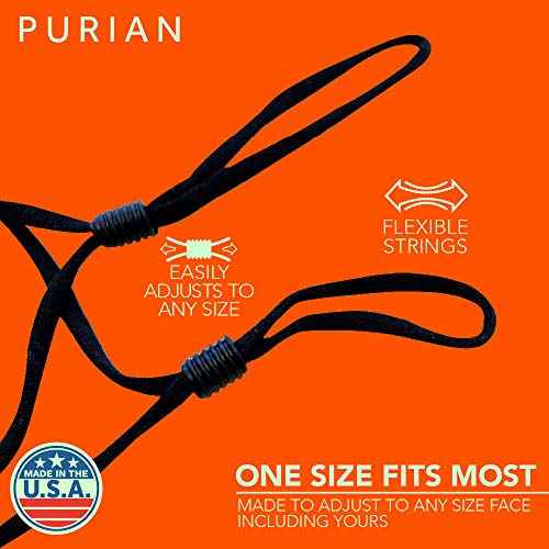 PURIAN Kids Reusable Halloween Face Mask, Glow in the Dark Child Mask USA MADE