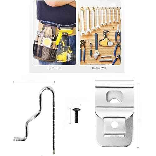 (5-pack) N268241 N086039 Stainless Steel Belt Clips(with screws) Compatible with Dewalt 20V Power Tools DCD985 DCD980 DCD985L2 DCD980L2
