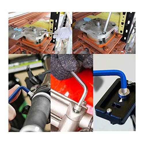 2PCS 5/32 Ball End Hex Key Allen Wrench, SAE Internal Hexagonal Wrench, L Shaped Long Arm S2 Steel Repairing Tool£¬Yellow