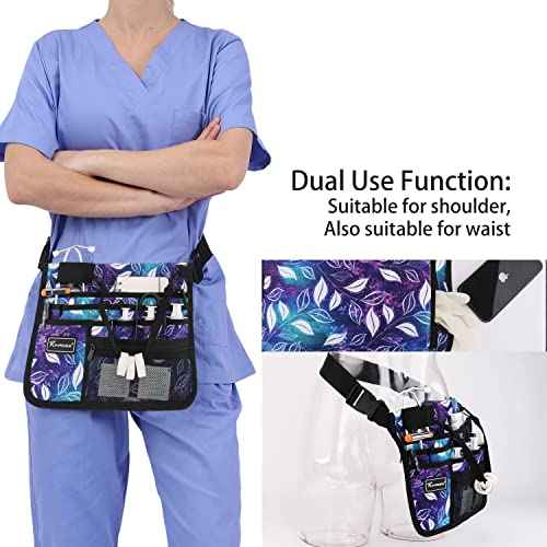 Nurse Fanny Pack with Tape Holder, Nurse Pocket Organizer for Medical Professionals£¬13 Pockets Nurse Waist Bag£¨B-LSbaiSY£©