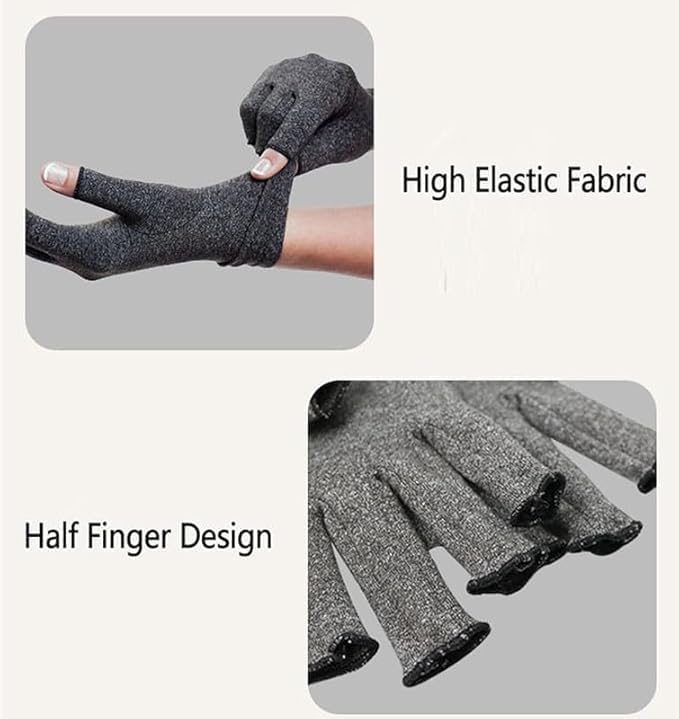 2 Pairs Bamboo Arthritis Gloves for Men Women,Compression Glove,Premium Bamboo Gloves,Compression Gloves for Arthritis