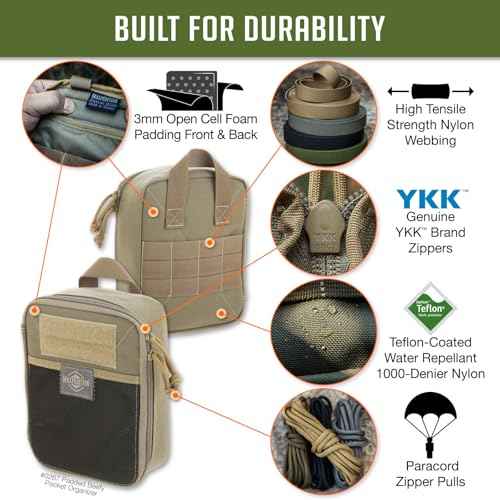 MAXPEDITION Padded Beefy Pocket Organizer (6¡± x 2.5¡± x 8¡±) EDC Pouch, Tactical Tool Pouch for Organization, MOLLE Accessories for Everyday Carry, 0267