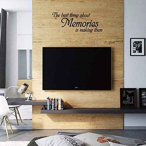 The Best Thing About Memories is Making Them Black Vinyl Wall Decal Positive Quotes Lettering Wall Decor Inspirational Art Letters