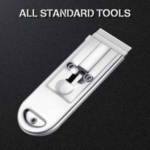Honoson 40 Pcs Industrial Single Edge Razor Blades 100% Carbon Steel Straight Edge Replacement Blades for Scrapers, Box Cutters, Glass and Paint Removal