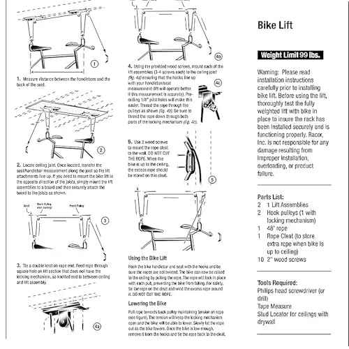 Cargo Box Ceiling Hoist ? Garage Pulley Lift System for Rooftop Cargo Carrier Fits Garage or Shed with 100lb Capacity for Bicycles or Ladders or Roof Luggage Box or Roof Luggage Frame