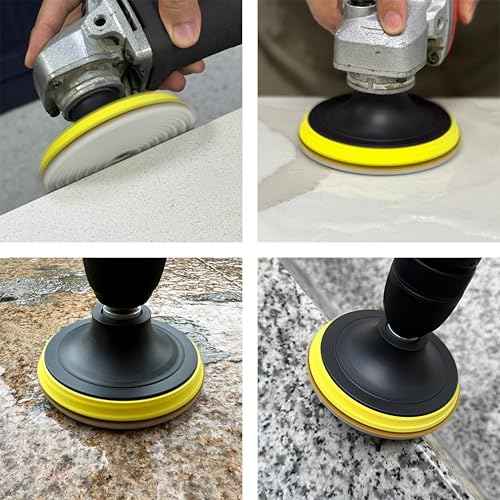 11 PCS 6 Inch Diamond Polishing Pads Kit Wet/Dry 50-10000 Grit for Concrete,Stone Edge,Granite,Tile,Marble, Rock,Countertop,Quartz,for Drill Grinder Polisher