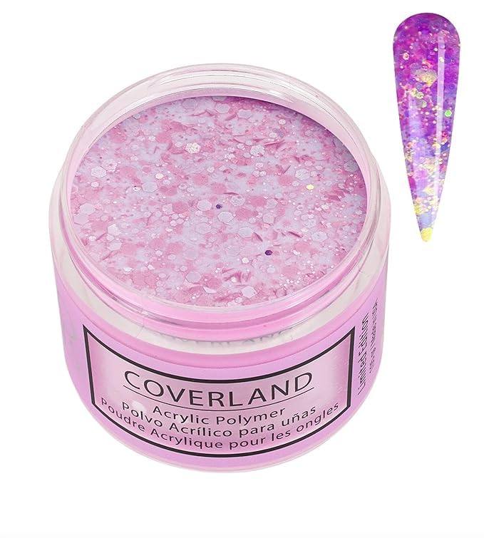 Tones Coverland Acrylic Nail Powder "Fuschia Jewel" - Limited Edition Acrylic Powder for Nail Design, Sculpting, and Masking Nail Bed Imperfections - Professional Acrylic Nail Supplies - (1.5 Oz)