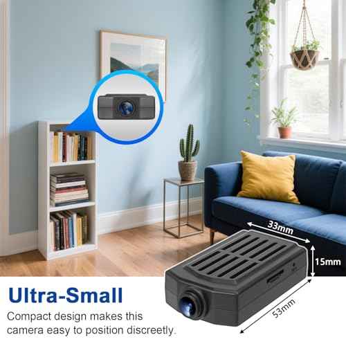 Small Camera,64GB Nanny Cam,1080P Video Camera for Security,Motion Detection,NO WiFi