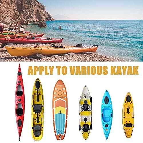 Frelaxy 420D Kayak Cover, Heavy Duty Waterproof UV Resistant Kayak Covers for Outdoor Storage, Ultra Strong Canoe Storage Dust Cover, Great for Indoor & Outdoor 9.8-13.5ft