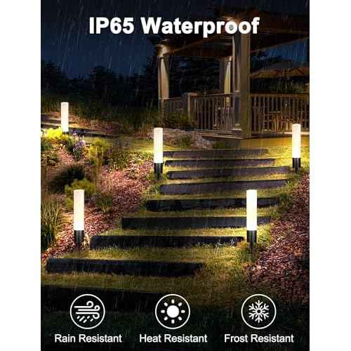 Ellasay Low Voltage Landscape Lights: 8-Pack 6W 3000K Led Waterproof IP65 for Outdoor Garden Pathway/Walkway/Driveway - 12-24V Wired Easy to Install