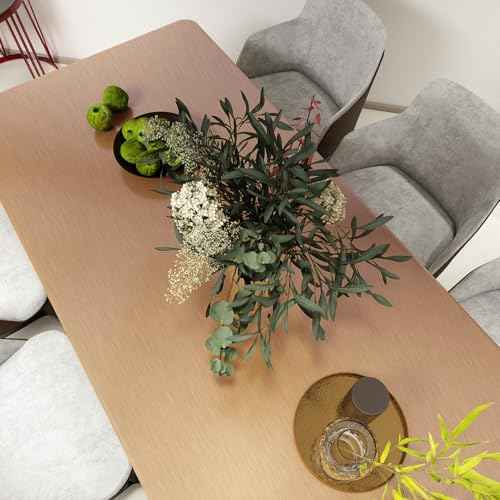 Yun-aeon Metallic Grasscloth Peel and Stick Wallpaper Brass Satin Contact Paper 15.7"x 118.1" Modern Thicken Wall Paper Self Adhesive Removable Vinyl Wallpaper for Kitchen Cabinets Countertops Fridge