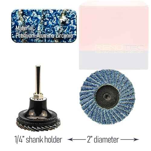 30 Pcs 2 Inch Mini Flap Disc, Assorted 40/60/80 Set, High Density Zirconia Grinding Flap Disc, with 1/4 inch Shank Holder, On Metal Grinding, for Angle Die Grinder (Pack of 30)