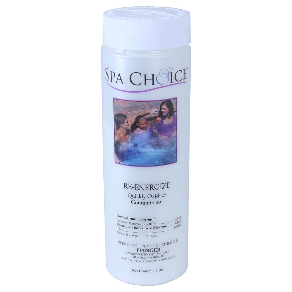 SpaChoice 2-Pounds Premium Re-Energize Spa Shock, Hot Tub Shock, Made in USA