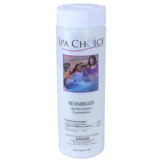 SpaChoice 2-Pounds Premium Re-Energize Spa Shock, Hot Tub Shock, Made in USA