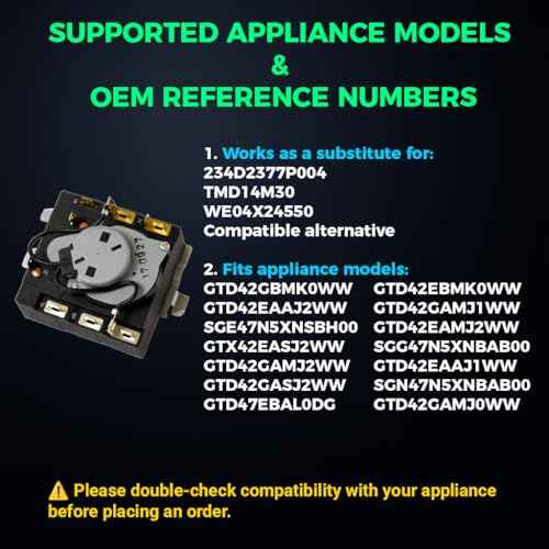 234D2377P004 - OEM Upgraded Replacement for General Electric Dryer Timer - Norm Pacific TMD14M30 - WE04X24550