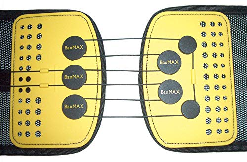 Lumbar Support Belt with Compound Pulley System - Made of Lightweight & Breathable Mesh - Instant Relief for Low Back Pain (Large)