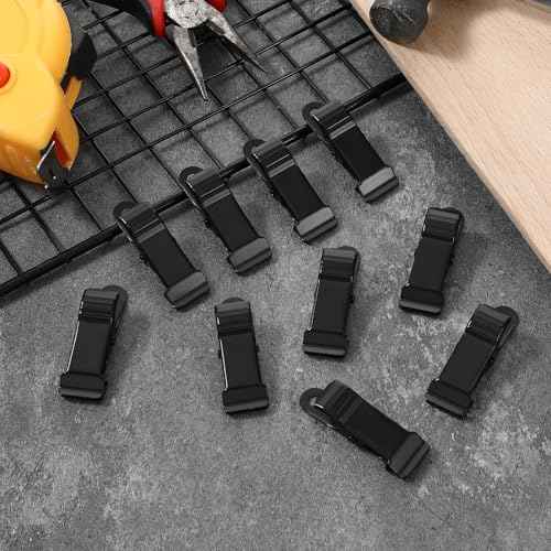 30 PCS Black Mini Alligator Clips for Crafts, 1.58 Inch X 0.5 Inch Metal Clamps, Sturdy Spring Clips, Hanging Crocodile Clips for Wires Photo Snacks Paper Christmas DIY Decoration